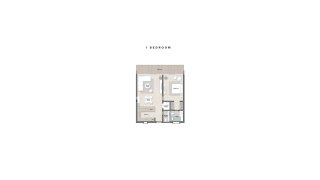 Apartment floor plan, 1 bedroom in PORTO PLAYA No. 11007